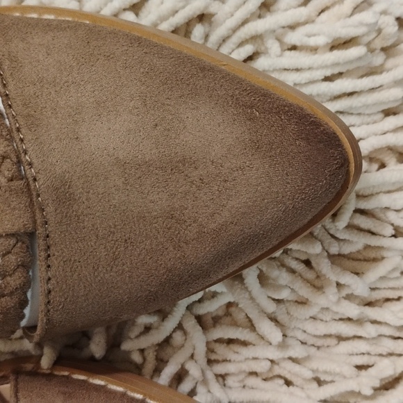 Journee Collection Taupe Anistn Braided Strap Pointed Toe Shoe - Picture 7 of 11